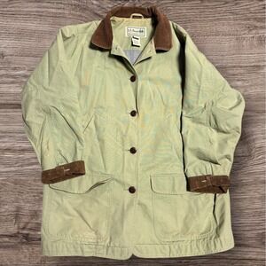 LL Bean Vintage Chore Barn Tan Canvas Coat Utility Jacket Women's 1X
